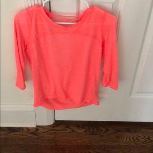 pink/orangish workout top